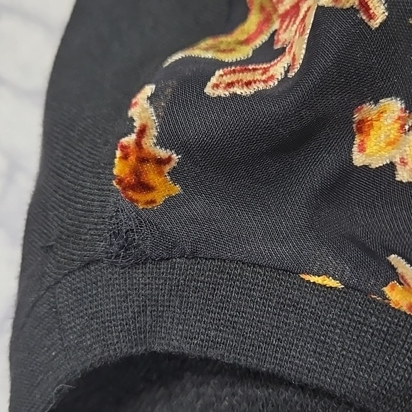 2/$20 Zara velvet floral mesh t-shirt dress, size S - Picture 13 of 13